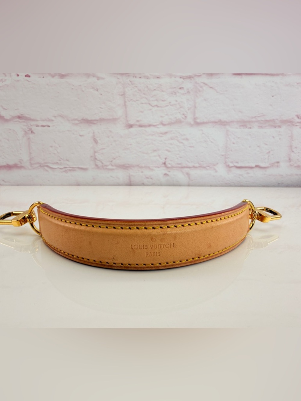 Louis Vuitton Metis Top Handle Vachetta Leather Strap Accent
